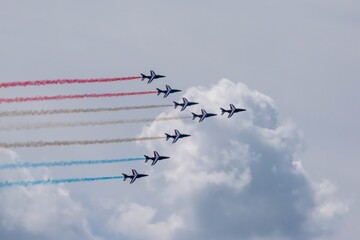 Airplane in formation - Paris - France