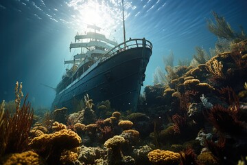 Eerie Shipwreck Teeming with Marine Life