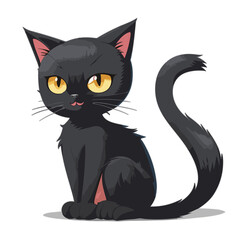 black cat PNG