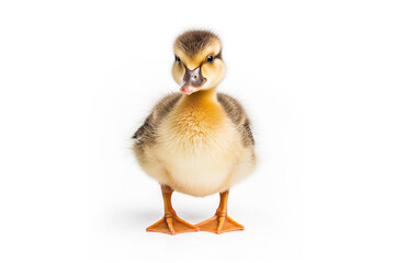 Duck  isolated a on white background.Generative Ai.