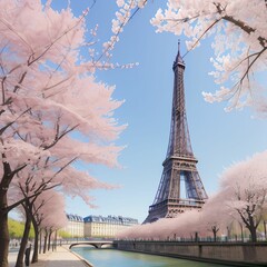 Eiffel Tower and Paris street scenes.
