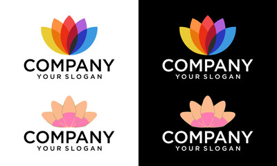 Lotus vector icon set. Harmony illustration sign collection. flower logo. yoga symbol.