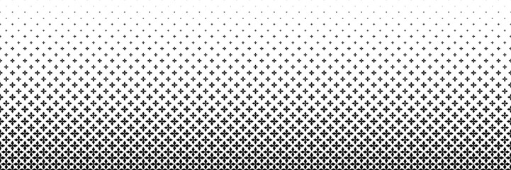 horizontal black halftone of diamond shape quadrangle design for pattern and background.