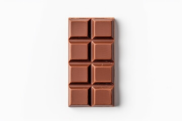 Chocolate bar isolated on white background .Generative Ai.