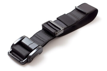 Seat belt on white background.Generative Ai.