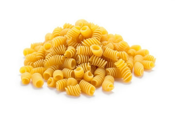 Macaroni pasta isolated on white background.Generative Ai.