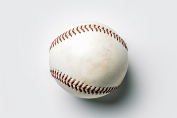 Baseball isolate on white background.Generative Ai.