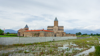 Fototapeta na wymiar The Alaverdi, Georgian Orthodox monastery located in the Kakheti region of eastern Georgia