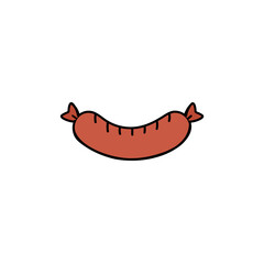Sausage doodle sticker