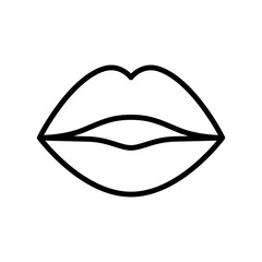 Lips icon vector on trendy style for design and print