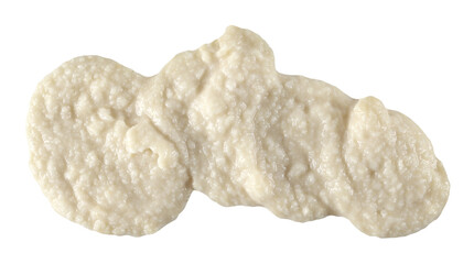 Horseradish sauce isolated on white, top view