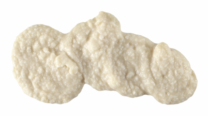 Horseradish sauce isolated on white, top view