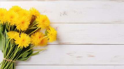 Yellow flowers on a table