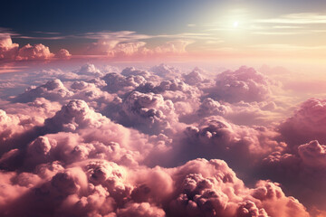 Fototapeta premium view of the clouds