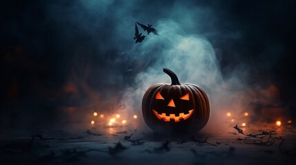 Fototapeta premium Halloween Mockup Scene Bundle for Your Designs