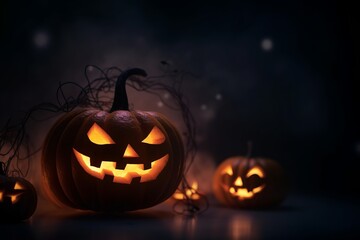 Obraz premium Halloween Mockup Scene Bundle for Your Designs