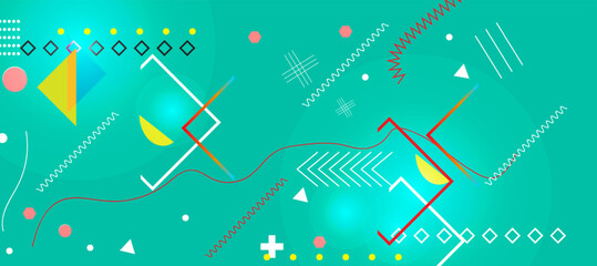 Abstract geometric background with colorful circles. Vector illustration. Eps 10.