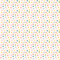 Colorful seamless pattern with dots