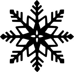 cute snowflake for decorated Christmas isolate white background generated AI