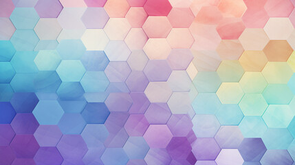 abstract pastel hexagon colorful background