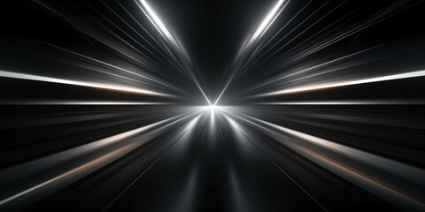 abstract background with speed motion in the tunnel. black and white colors