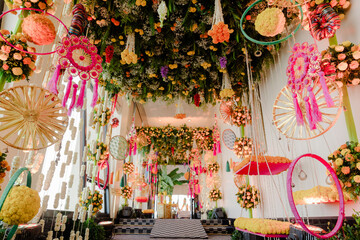 luxury wedding and Beautiful flowers 