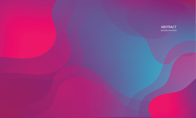 Obraz premium Abstract geometric background with pink and blue color, Modern background design. Liquid color. Fluid shapes composition.