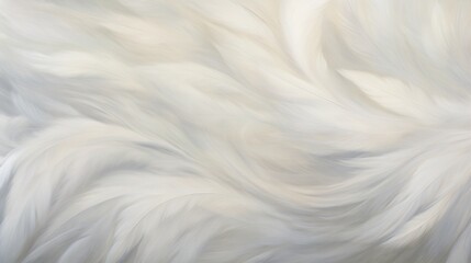  a white fur texture is shown in this image, it looks like it has a lot of fur on it.  generative ai - obrazy, fototapety, plakaty