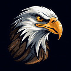 Fototapeta premium eagle logo gamer style illustration