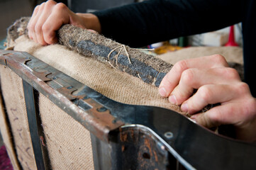 Ledersitz Polsterung 5