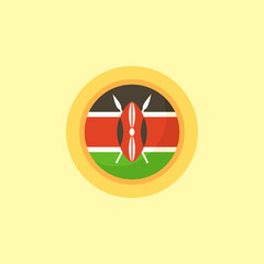 Kenya - Circular Flag