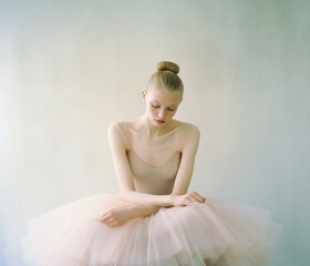 Portrait of beautiful young ballerina	