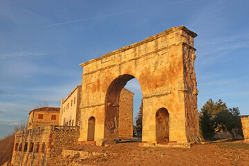 Roman arch of Medinaceli in Spain