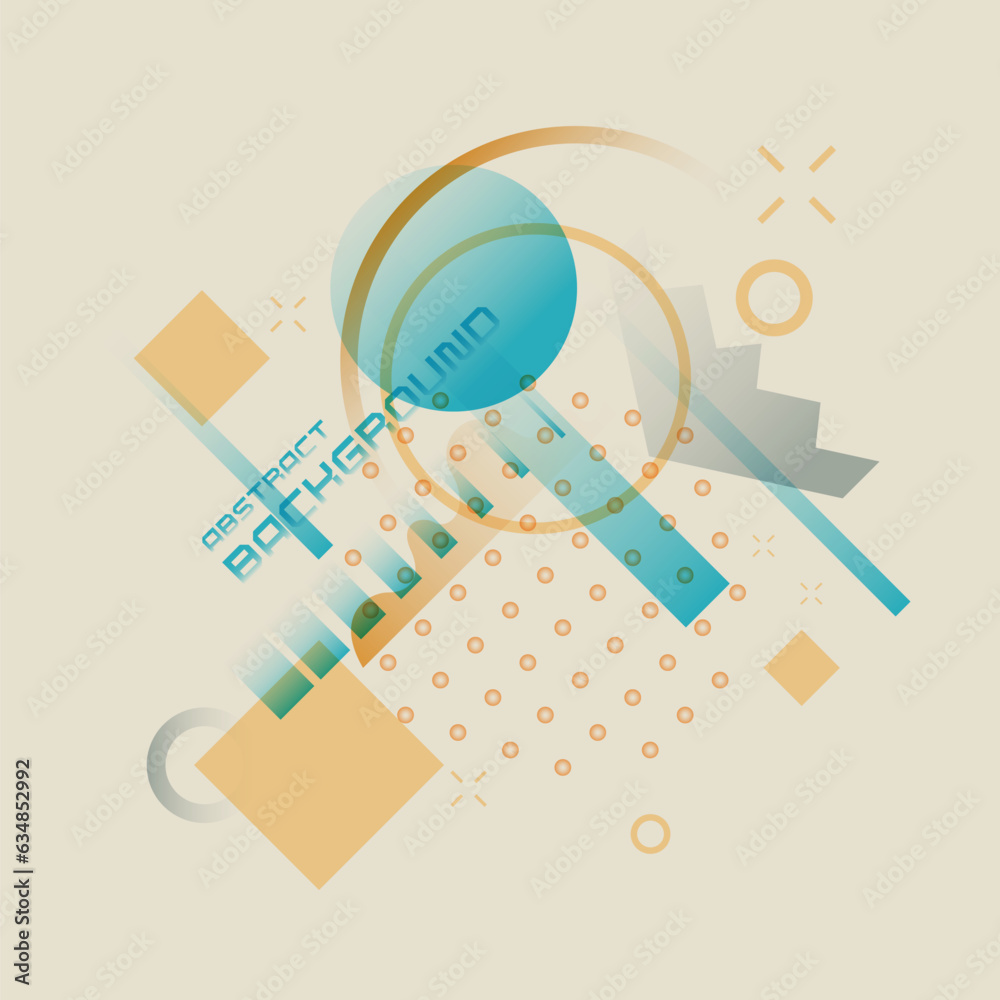 Poster abstract background with simple elements. an image with a composition of geometric elements and shap