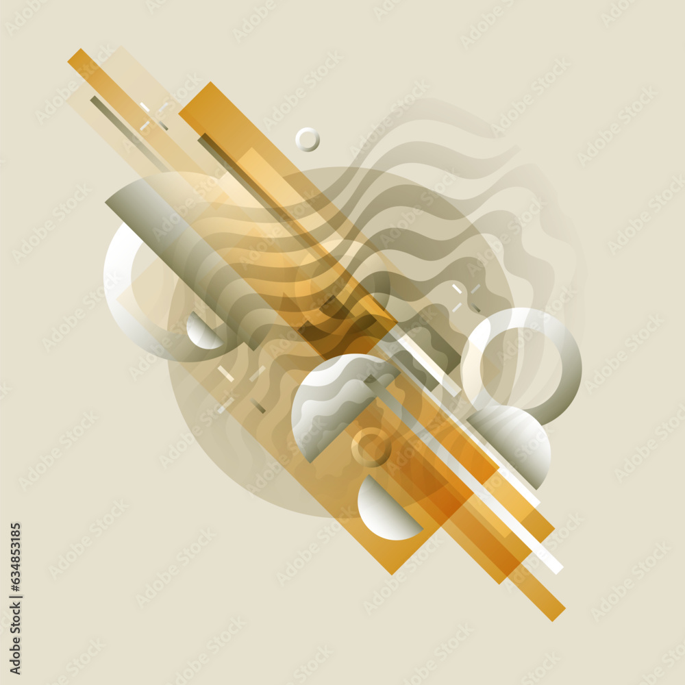 Poster abstract background with simple elements. an image with a composition of geometric elements and shap