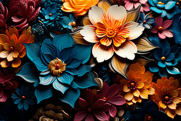 Fototapeta premium abstract flower.