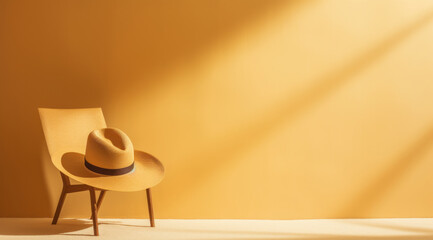 Cowboy Hats on a Beach Chair banner