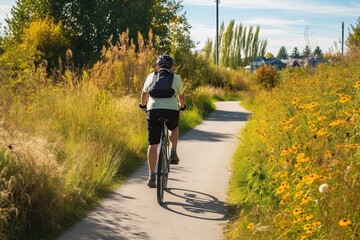 Fototapeta premium A Greener Commute | Generative AI