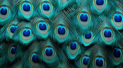 Obraz premium Beautiful peacock feather background