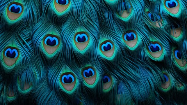Beautiful peacock feather background