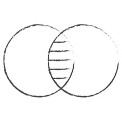 Hand drawn contrast illustration icon