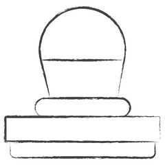 Fototapeta premium Hand drawn Stamp illustration icon