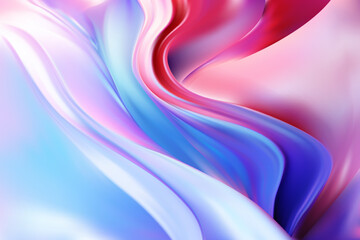Abstract background of red, blue and purple folds. Trendy wavy desktop wallpapers. Vector illustration using gradient mesh