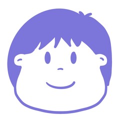 The boy and men cartoon cute 