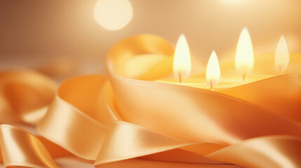 Candle illumination, conceptual illustration, generative ai