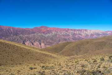 HORNACAL SERRANIA. HILL OF FOURTEEN COLORS IN HUMAHUACA. PROVINCE OF JUJUY, ARGENTINA.