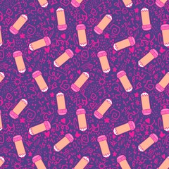 School pencil seamless blackboard doodle pattern for wrapping paper and fabrics and kids clothes print