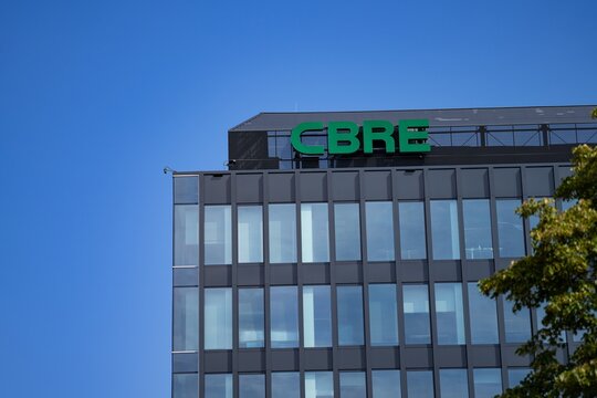 Warszawa, Mazowsze, Polska, 06 sierpień 2023 Siedziba CBRE House w Warszawe