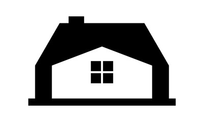 simple home building vector logo illustration