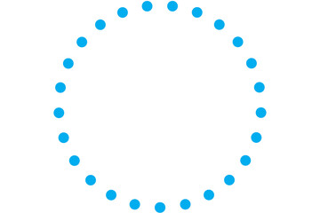 Digital png illustration of abstract shape of dots on transparent background